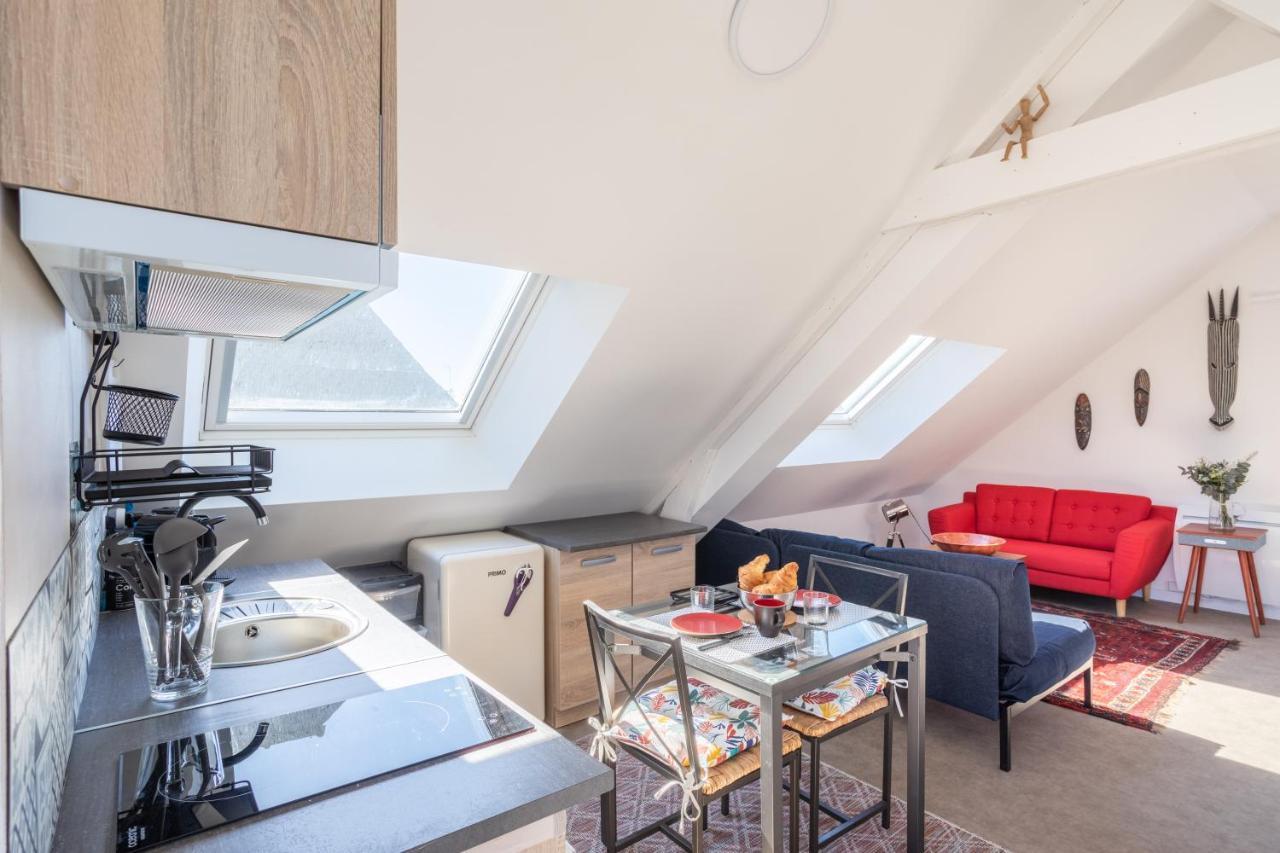 Teranga - Studio Avec Grande Terrasse Dans Rennes Kültér fotó