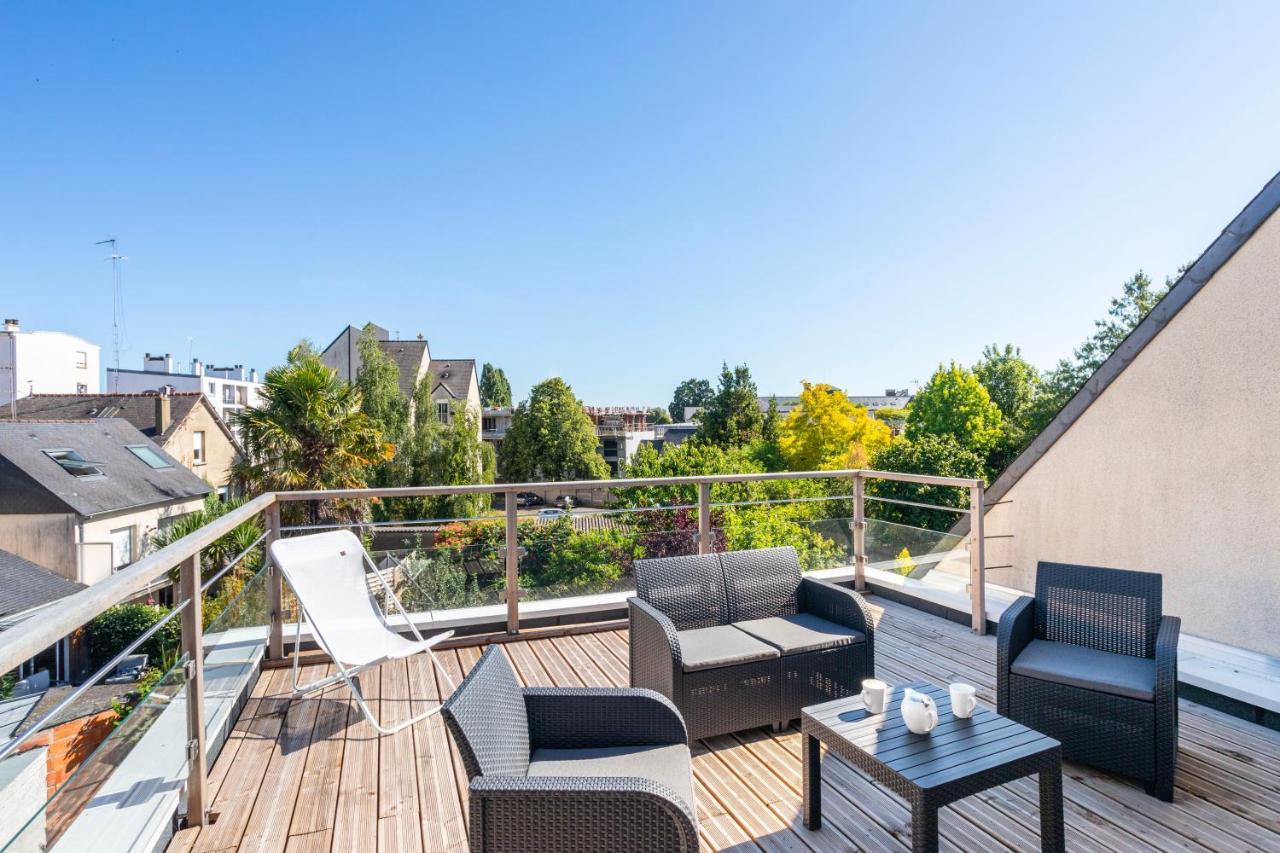 Teranga - Studio Avec Grande Terrasse Dans Rennes Kültér fotó